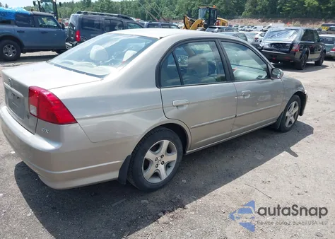 2004 Honda Civic Ex from USA, damaged, VIN 2HGES26784H540439